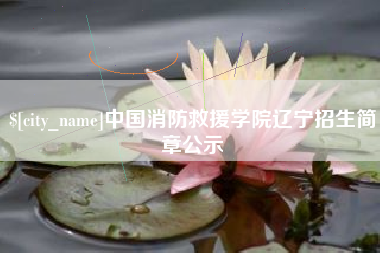 娄底中国消防救援学院辽宁招生简章公示