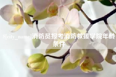 娄底消防员报考消防救援学院年龄条件