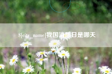 娄底我国消防日是哪天