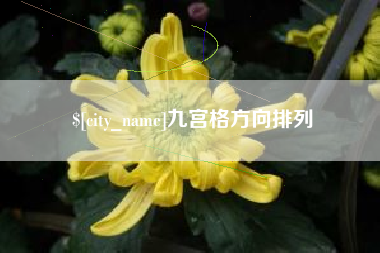 娄底九宫格方向排列