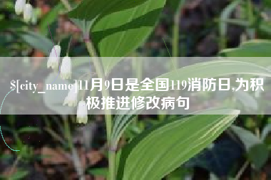 娄底11月9日是全国119消防日,为积极推进修改病句