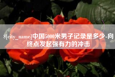 娄底中国5000米男子记录是多少-向终点发起强有力的冲击