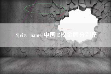 娄底中国15枚金牌分别是