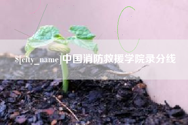 娄底中国消防救援学院录分线