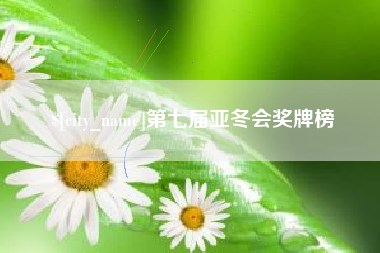 娄底第七届亚冬会奖牌榜