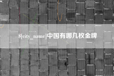 娄底中国有哪几枚金牌