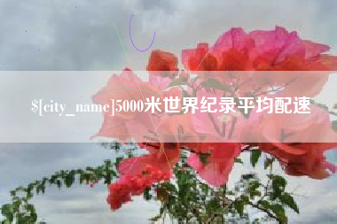 娄底5000米世界纪录平均配速