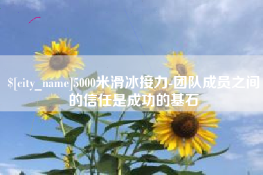 娄底5000米滑冰接力-团队成员之间的信任是成功的基石