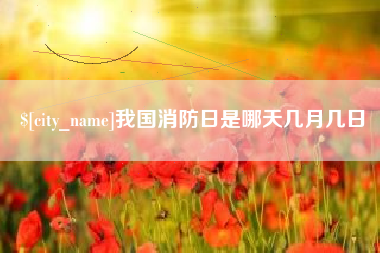 娄底我国消防日是哪天几月几日