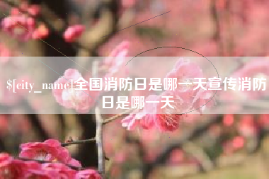 娄底全国消防日是哪一天宣传消防日是哪一天