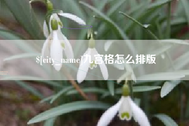 娄底九宫格怎么排版