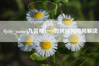 娄底九宫格1一9如何排列视频解读