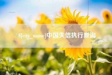娄底中国失信执行查询
