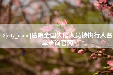 娄底法院全国失信人员被执行人名单查询官网