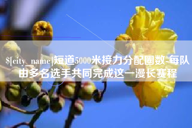 娄底短道5000米接力分配圈数-每队由多名选手共同完成这一漫长赛程