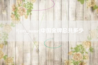 娄底中国金牌总共多少