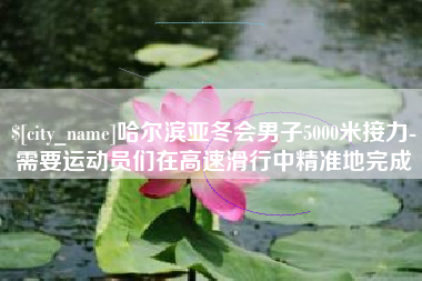 娄底哈尔滨亚冬会男子5000米接力-需要运动员们在高速滑行中精准地完成