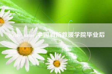 娄底中国消防救援学院毕业后
