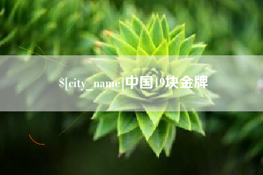 娄底中国19块金牌