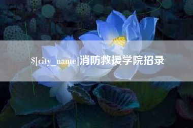娄底消防救援学院招录