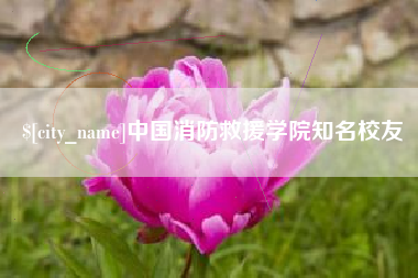 娄底中国消防救援学院知名校友