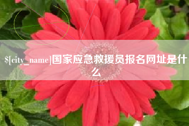 娄底国家应急救援员报名网址是什么