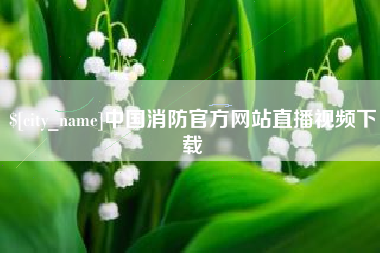 娄底中国消防官方网站直播视频下载