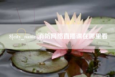 娄底消防网络直播课在哪里看