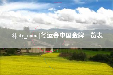 娄底冬运会中国金牌一览表