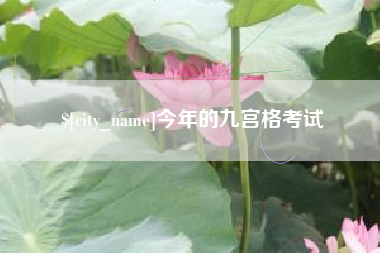 娄底今年的九宫格考试