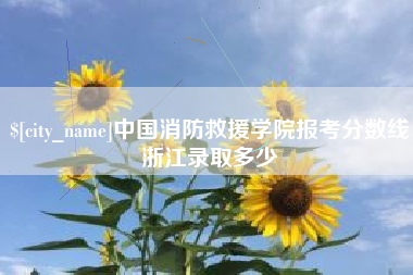 娄底中国消防救援学院报考分数线浙江录取多少