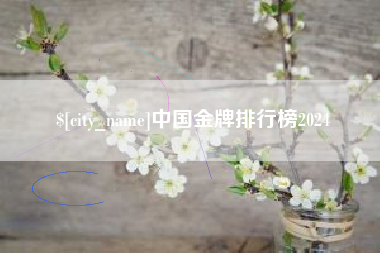 娄底中国金牌排行榜2024