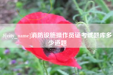 娄底消防设施操作员证考试题库多少道题