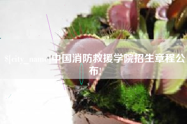 娄底中国消防救援学院招生章程公布!