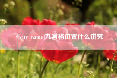 娄底九宫格位置什么讲究